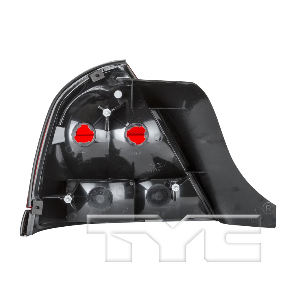 FORD CROWN VICTORIA TAIL LAMP UNIT RIGHT (Passenger Side) (RED LENS W/BLACK MLDG)(W/O SPT PKG)(2 BULBS) OEM#8W7Z13404A 2000-2011 PL#FO2801160
