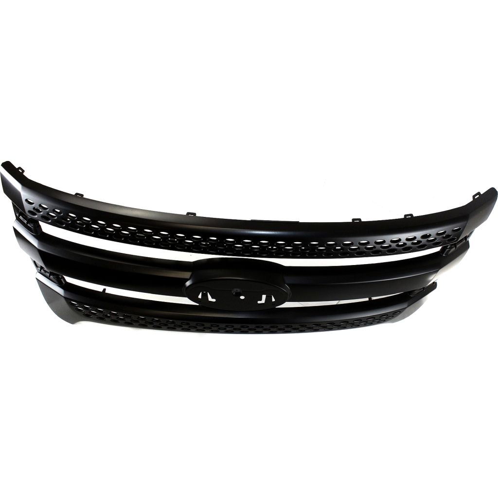 FORD TRUCKS & VANS EXPLORER POLICE UTILITY GRILLE PTD BLACK**CAPA** OEM#BB5Z8200CA 2013-2015 PL#FO1200533C