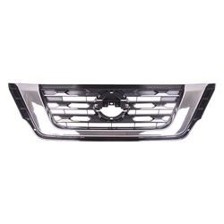 NISSAN PATHFINDER GRILLE PTD-SILVER/BLACK (S/SV/SL)(WO/CAMERA) **CAPA** OEM#623109PF1A 2017-2020 PL#NI1200296C