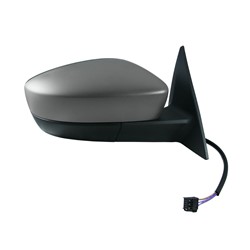 VOLKSWAGEN BEETLE DOOR MIRROR LEFT (Driver Side) POWER/HEATED (WO/SIGNAL)(PTD CVR)(FLAT) OEM#5C1857507M9B9-PFM 2012-2013 PL#VW1320149