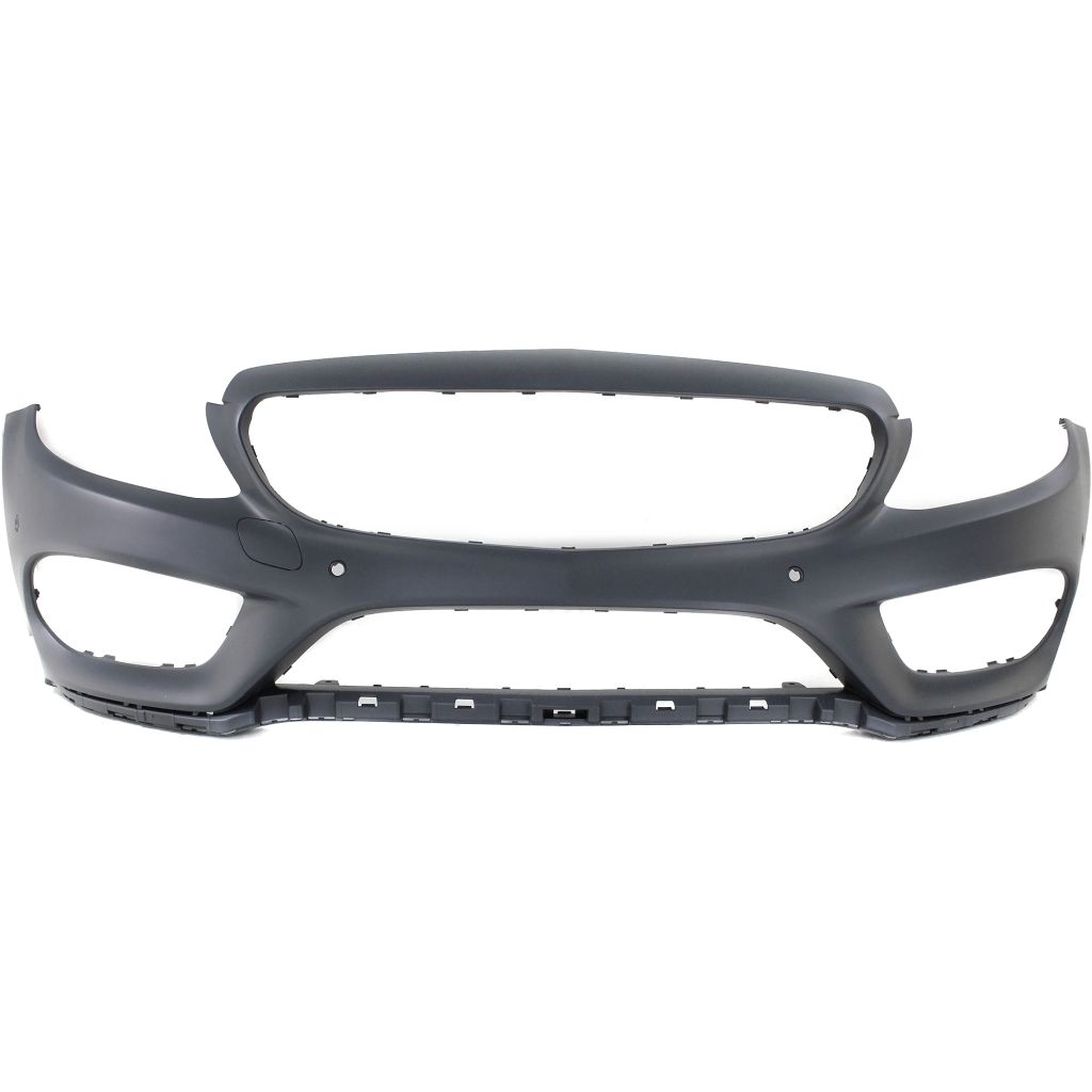 MERCEDES-BENZ C-CLASS CONV FRONT BUMPER COVER PRIMED C300 W/ SPORT)(C43) W/SENSOR WO/SURROUND VIEW**CAPA** OEM#2058801840649999 2017-2018 PL#MB1000494C