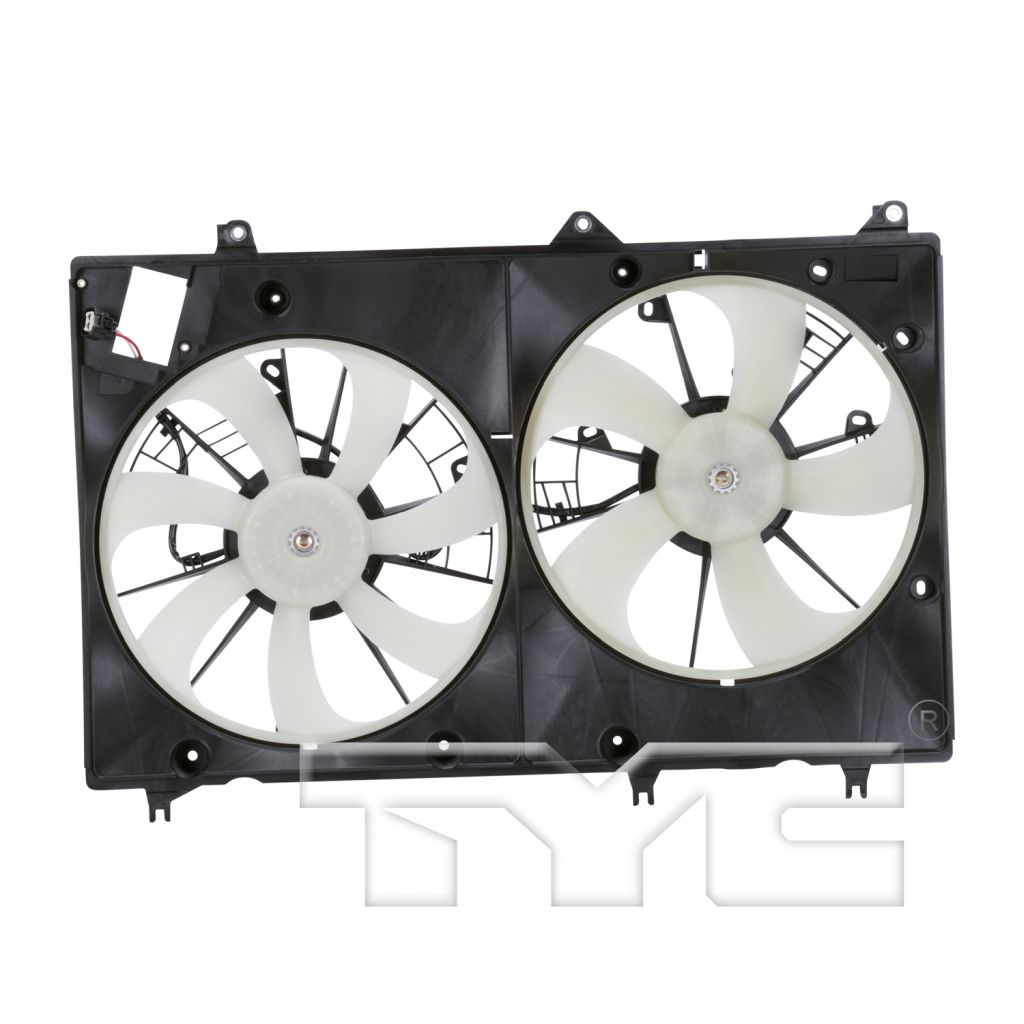 TOYOTA HIGHLANDER RADIATOR & A/C FAN ASSEMBLY (3.5L W/TOW)(DUAL FAN)(10-10 JAPAN) OEM#1671131370-PFM 2008-2010 PL#TO3115154