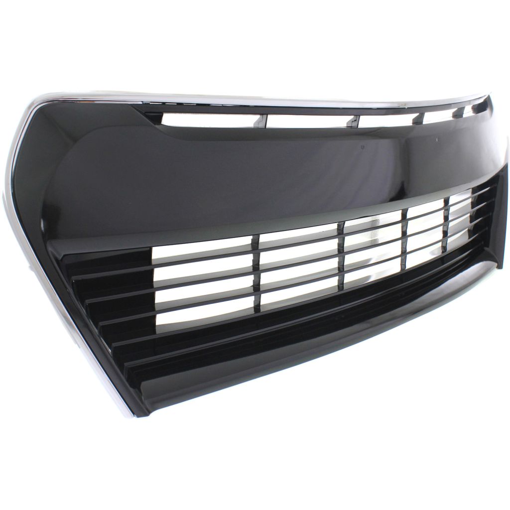 TOYOTA COROLLA/SEDAN FRONT BUMPER GRILLE ASSEMBLY BLACK W/ OUTER CHROME MOLDING (S MDL) OEM#5310202210 2014-2016 PL#TO1036150