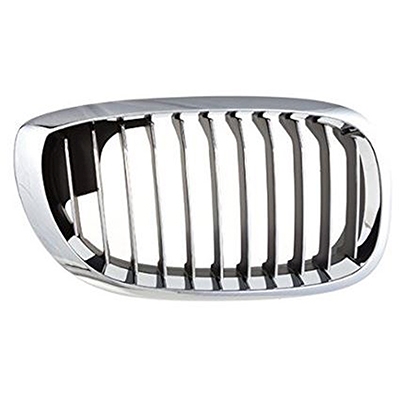 BMW BMW 3 ( ci ) (COUPE/CONVERTIBLE) GRILLE RIGHT (Passenger Side) CHROME FRAME & CHR/BLK INNER (From OEM#51137064318 2003-2006 PL#BM1200157
