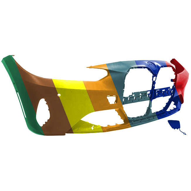 BMW BMW 4 CONVERTIBLE FRONT BUMPER COVER PRIMED (WO/FOG)(W/PK ASSIST)(430i SPORT LINE) OEM#51119854241 2021-2024 PL#BM1000555