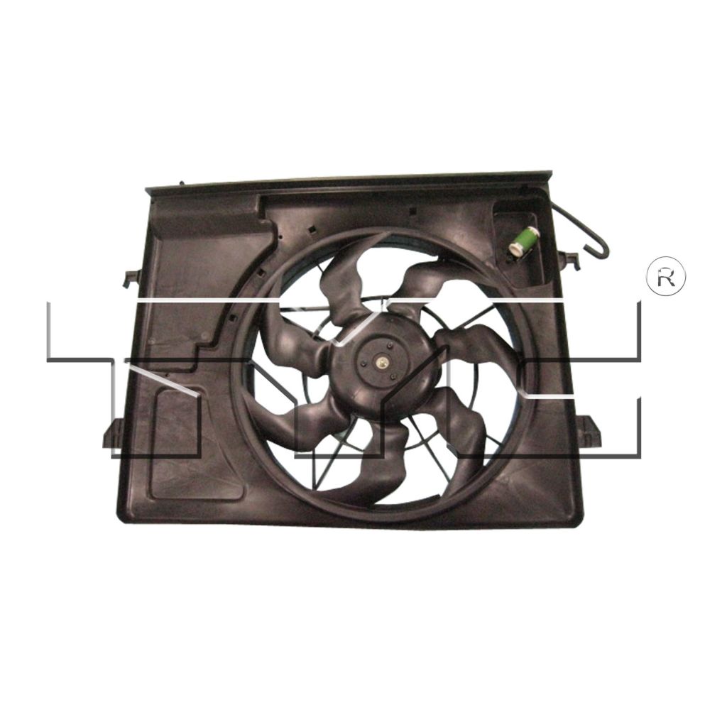 KIA FORTE5 HATCHBACK RADIATOR & A/C FAN ASSEMBLY (DUAL FAN)(A/T) OEM#253801M050 2011-2013 PL#KI3115131