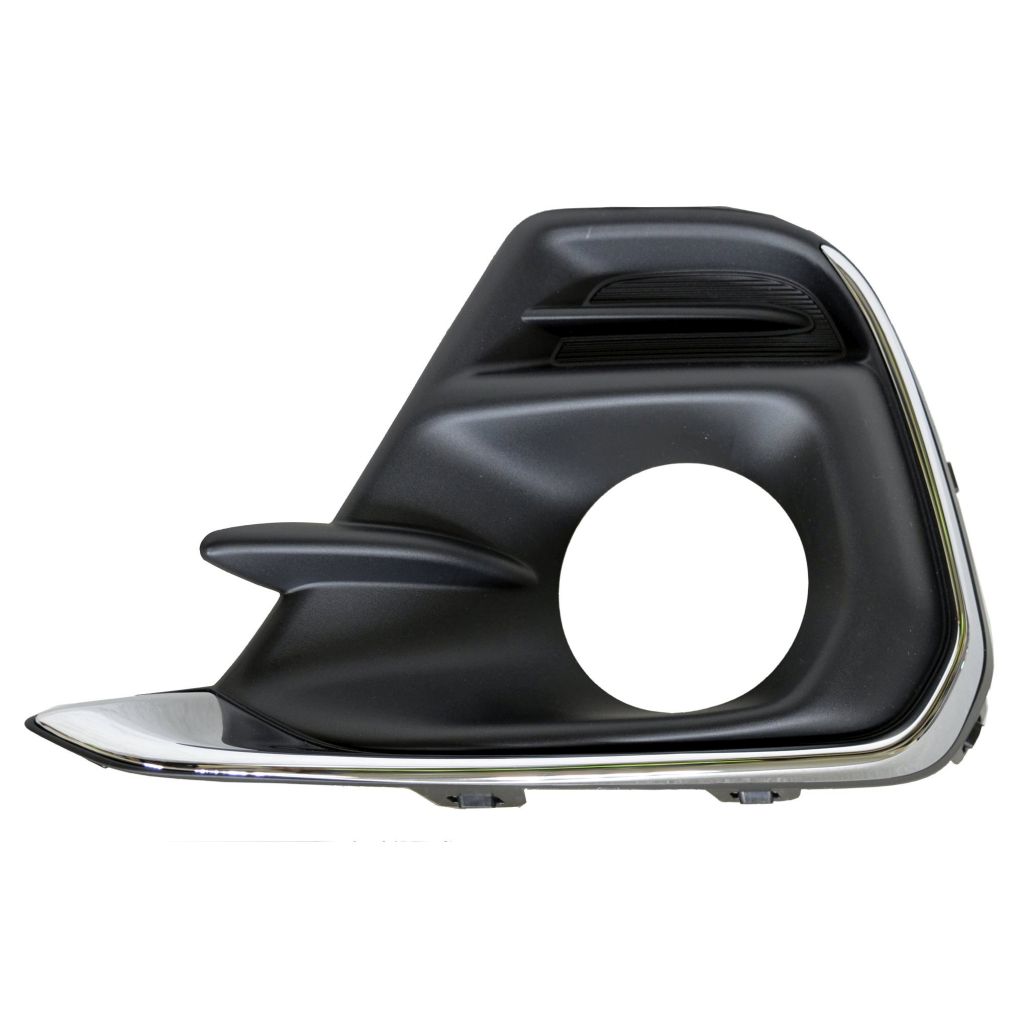 CHEVROLET SPARK FOG LAMP BEZEL ASSY RIGHT (Passenger Side) BLACK W/LOWER MLDG CHROME (1LT/2LT/LS) OEM#95286425 2016-2018 PL#GM1039240