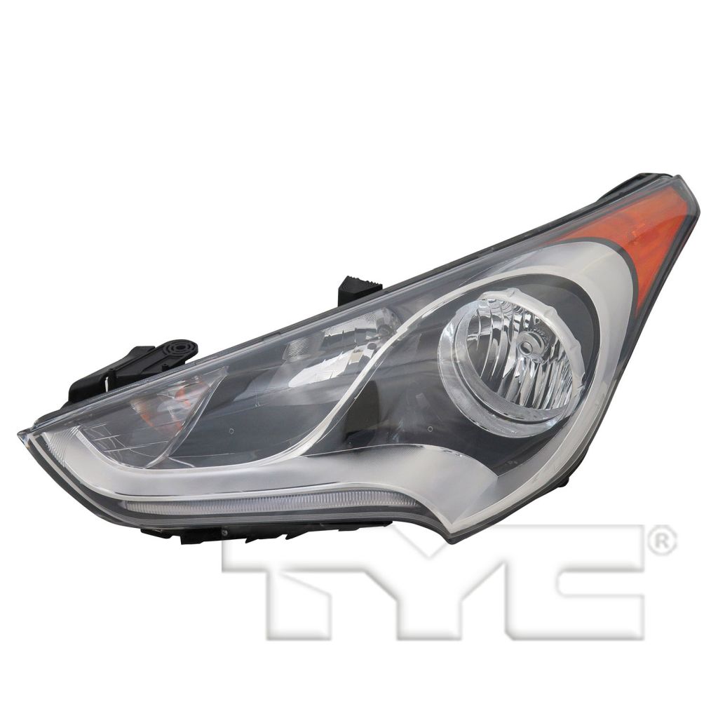 HYUNDAI VELOSTER HEAD LAMP ASSEMBLY LEFT (Driver Side) (WO/TURBO)(WO/PROJECTOR) **CAPA** OEM#921012V000 2012-2017 PL#HY2502168C