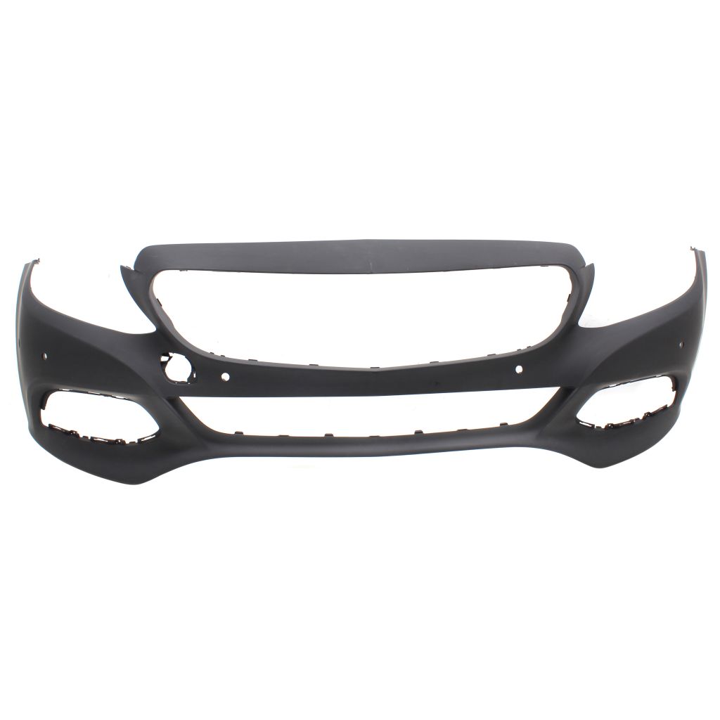 MERCEDES-BENZ C-CLASS COUPE FRONT BUMPER COVER PRIMED (C300 W/O SPORT) W/SENSOR W/O SURROUND VIEW**CAPA** OEM#2058800340649999 2017-2018 PL#MB1000468C