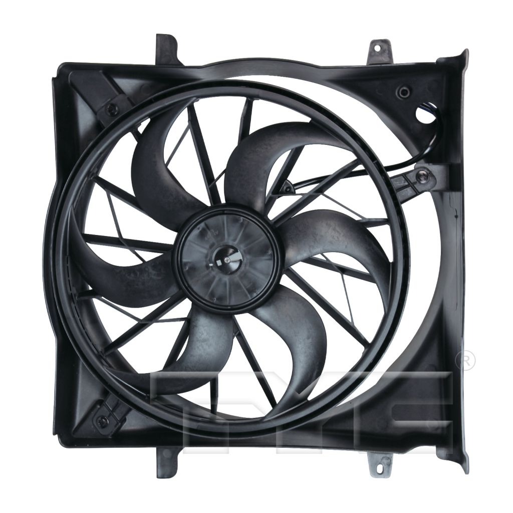 JEEPVEHICLE LIBERTY RADIATOR & A/C FAN ASSY 3.7L (3 PIN)(HVY DUTY)(SINGLE FAN)(GAS) OEM#55037691AA-PFM 2005 PL#CH3115148