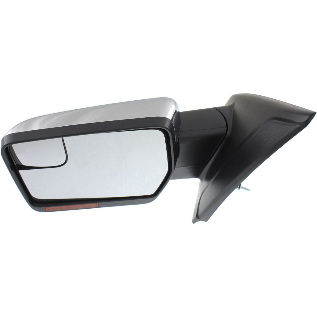 FORD TRUCKS & VANS FORD/PU (F150)(EXC SVT RAPTOR) DOOR MIRROR LEFT (Driver Side) PWR/HTD/SIGNAL/MEMORY(CHR)(W/REFL)(SINGLE ARM)(W/SPOT)(WO/DIM OEM#BL3Z17683GA-PFM 2011-2014 PL#FO1320406
