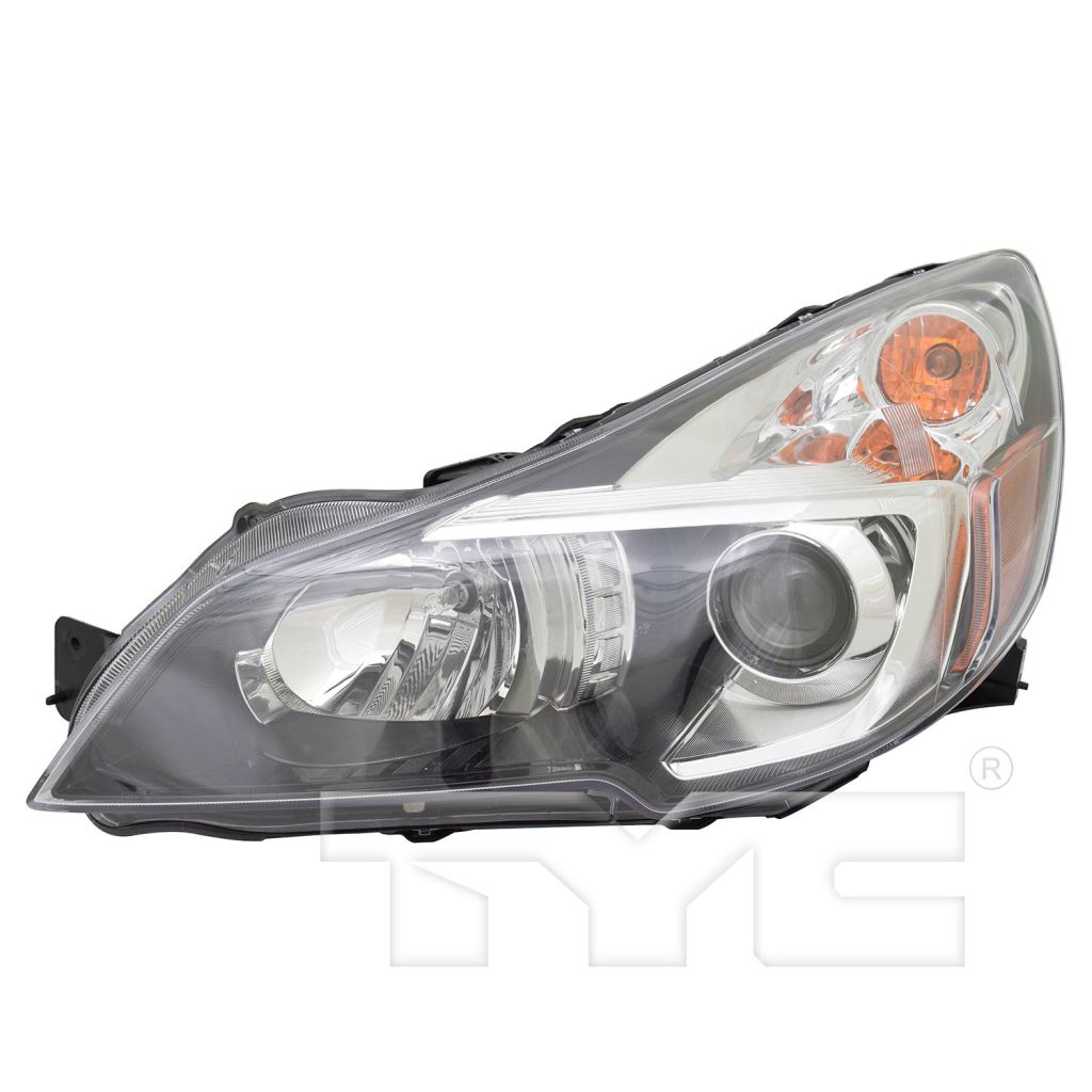 SUBARU LEGACY HEAD LAMP ASSEMBLY LEFT (Driver Side) (BLACK BEZEL) **CAPA** OEM#84001AJ23A 2013-2014 PL#SU2502141C