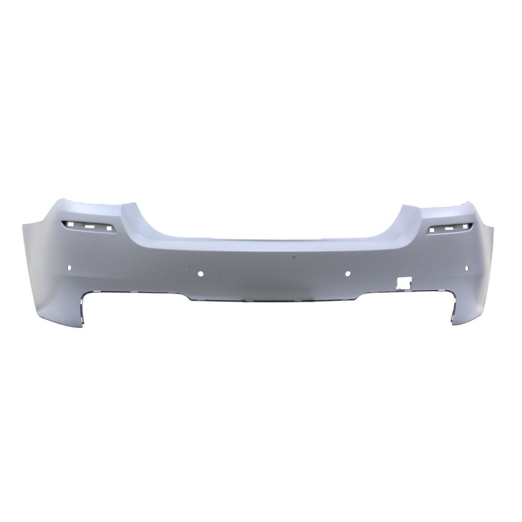 BMW BMW 5 SERIES (SEDAN) REAR BUMPER COVER PRIMED (W/SENSOR)(W/M PKG) OEM#51128048594 2011-2016 PL#BM1100235
