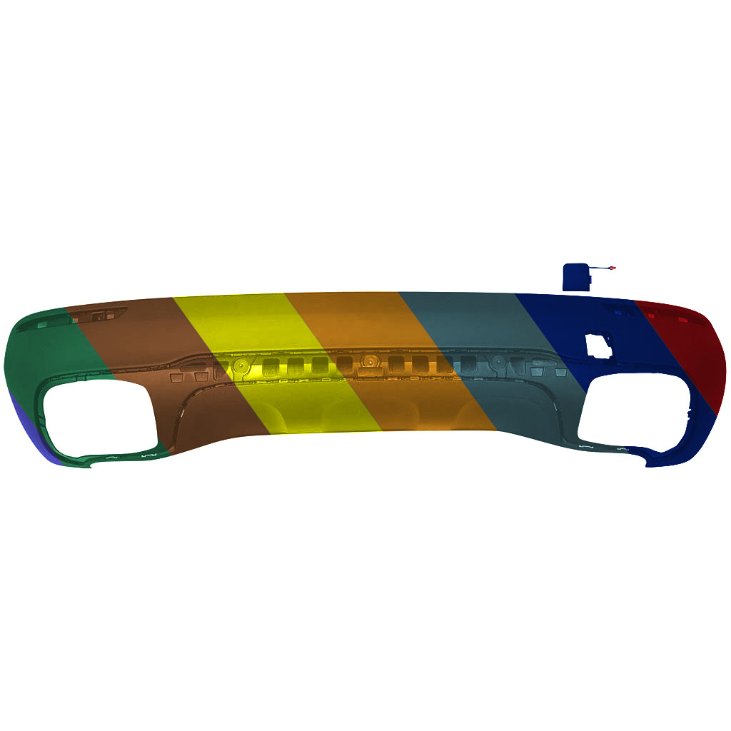 MERCEDES-BENZ GLA-CLASS REAR BUMPER COVER LOWER TXT-BLACK (WO/SENSOR)(GLA250 WO/AMG) OEM#2478853104 2021-2023 PL#MB1115134