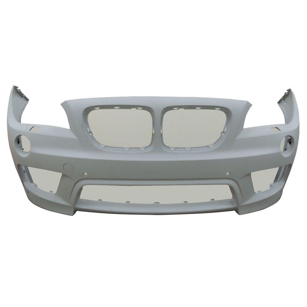 BMW BMW X1 FRONT BUMPER COVER PRIMED (W/ WASHER)(W/ SENSOR)(W/ M SPORT)(1PC) OEM#51118050636 2013-2015 PL#BM1000305