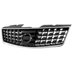 NISSAN(DATSUN) SENTRA GRILLE CHR/GRAY 2.0L (EXC SR) **CAPA** OEM#62070ET000 2007-2009 PL#NI1200222C