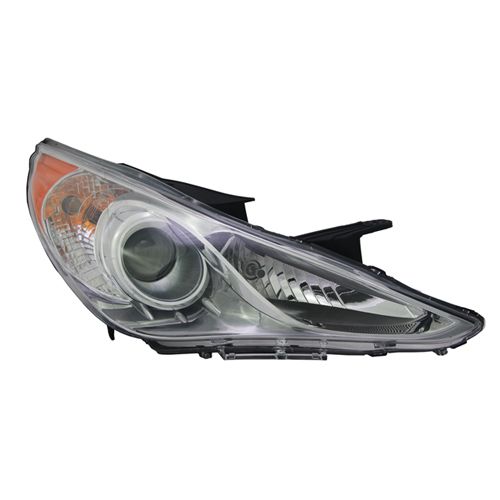 HYUNDAI SONATA HEAD LAMP ASSEMBLY RIGHT (Passenger Side) (HALOGEN) (SE/LTD)(CHR BEZEL) OEM#921023Q100 2011-2014 PL#HY2503157