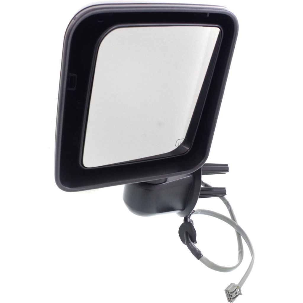 JEEPVEHICLE WRANGLER (JK) DOOR MIRROR LEFT (Driver Side) PWR/HTD (PTM) OEM#5SJ43DX8AA 2014 PL#CH1320392