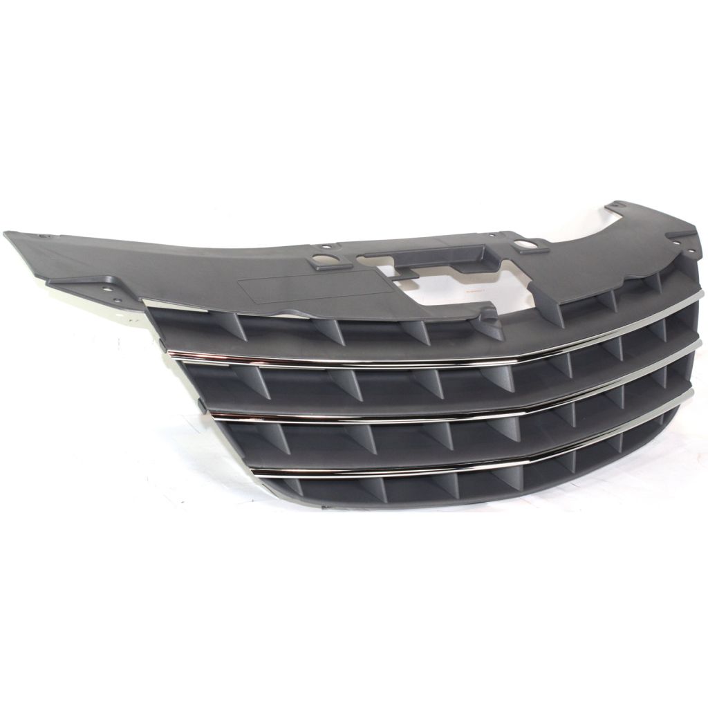 CHRYSLER SEBRING CONV GRILLE SLV/BLK W/CHR MOLDING OEM#1CM541S9AC 2008-2010 PL#CH1200315