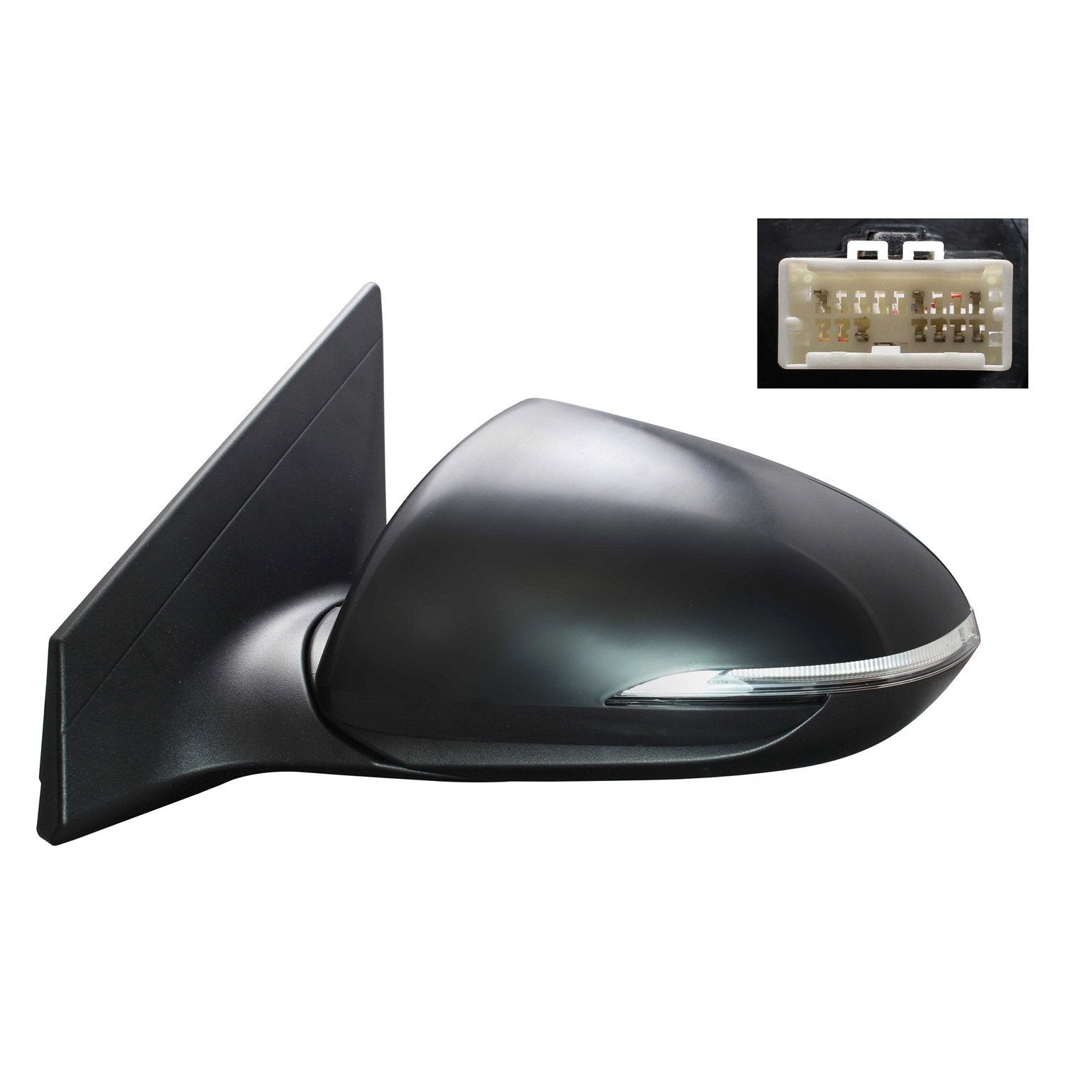 HYUNDAI ELANTRA SEDAN DOOR MIRROR LEFT (Driver Side) PWR/HTD/SIGNAL (W/BSD)(WO/MEMORY) OEM#87610F3030 2017-2018 PL#HY1320252