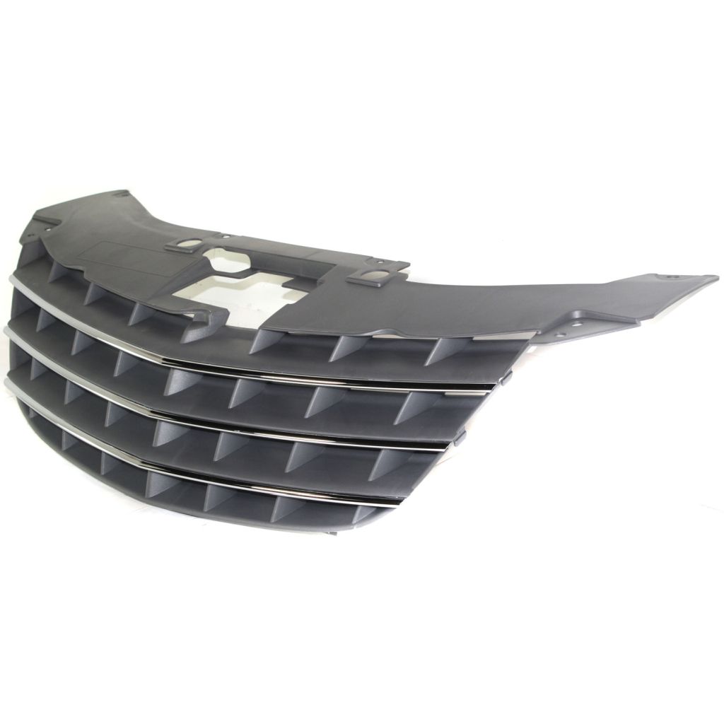 CHRYSLER SEBRING CONV GRILLE SLV/BLK W/CHR MOLDING OEM#1CM541S9AC 2008-2010 PL#CH1200315