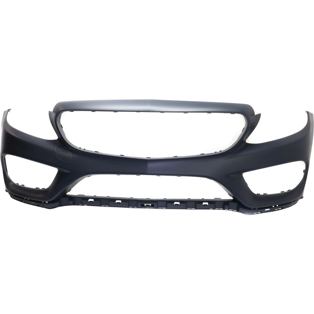 MERCEDES-BENZ C-CLASS CONV FRONT BUMPER COVER PRIMED (C300 W/ SPORT)(C43) WO/SENSOR W/SURROUND VIEW OEM#20588023409999 2017-2018 PL#MB1000478