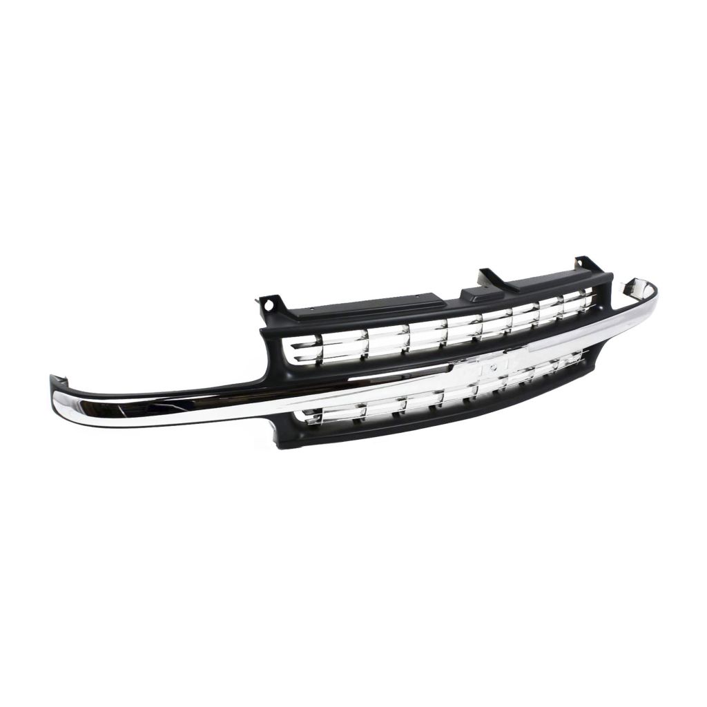 GM TRUCKS & VANS SILVERADO/PU (CHEVY) (07 OLD STYLE) GRILLE CHR/PTD (EXC 2500HD/3500) OEM#15764313 1999-2002 PL#GM1200424