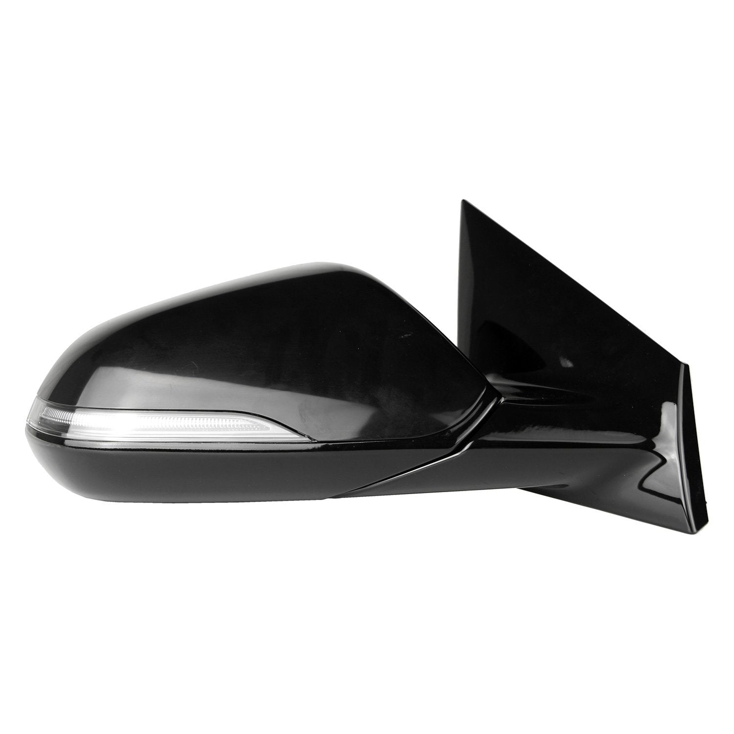 HYUNDAI SONATA DOOR MIRROR RIGHT (Passenger Side) PWR/HTD/SIGNAL (W/BSD)(W/MEMORY)(GLOSS BLK)(MAN-FOLD) OEM#87620C2570 2018-2019 PL#HY1321240