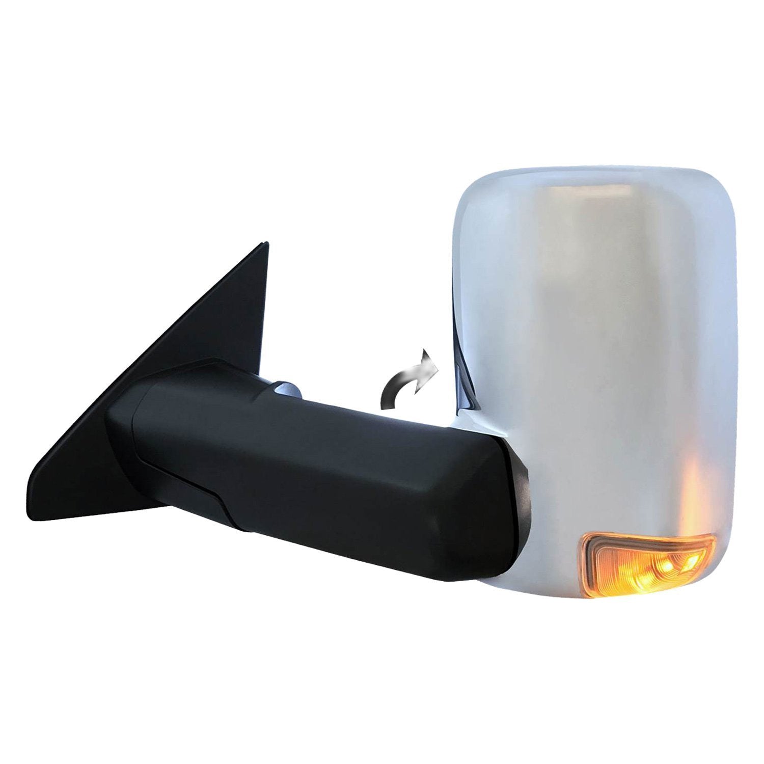 DODGE TRUCKS & VANS DODGE/PU (R1500) DOOR MIRROR LEFT (Driver Side) PWR/HTD/SIGNAL/PUDDLE/MEMORY (W/BSD)(CHROME)(W/TOW PKG) OEM#68276479AE 2019-2022 PL#CH1320462