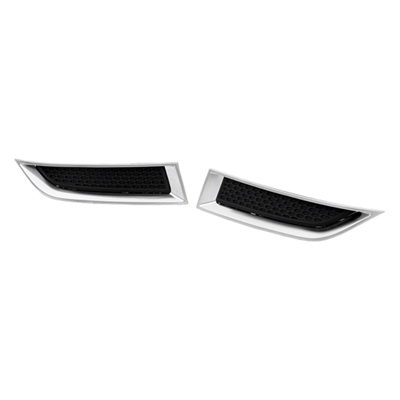 GM TRUCKS & VANS ACADIA / ACADIA LIMITED FOG LAMP COVER UPPER INSERT LEFT (Driver Side) BUMPERLK W/SILVER TRIM OEM#20982401 2013-2017 PL#GM1038155