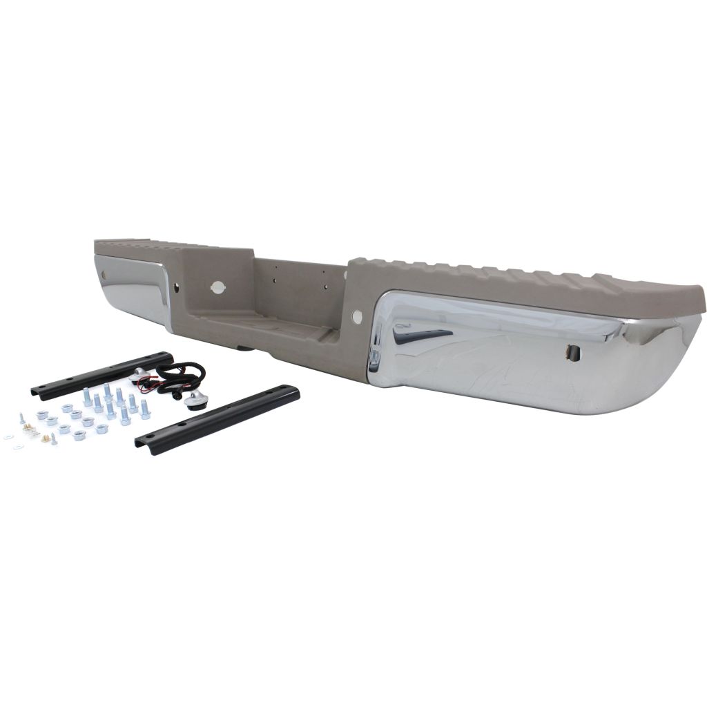 FORD TRUCKS & VANS FORD/PU F250/350/450 (SUPER DUTY) STEP BUMPER ASSY CHROME W/GOLD PAD (W/SENSOR)(WO/BRKT)(KING RANCH) OEM#9C3Z17906D-PFM 2011-2012 PL#FO1103154
