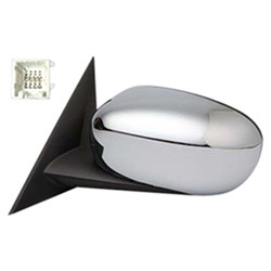 CHRYSLER 300 DOOR MIRROR LEFT (Driver Side) PWR/HTD/PWR-FOLD (WO/MEMORY)(CHR CVR)(12 hole /11 wire OEM#4806871AL-PFM 2005-2010 PL#CH1320324
