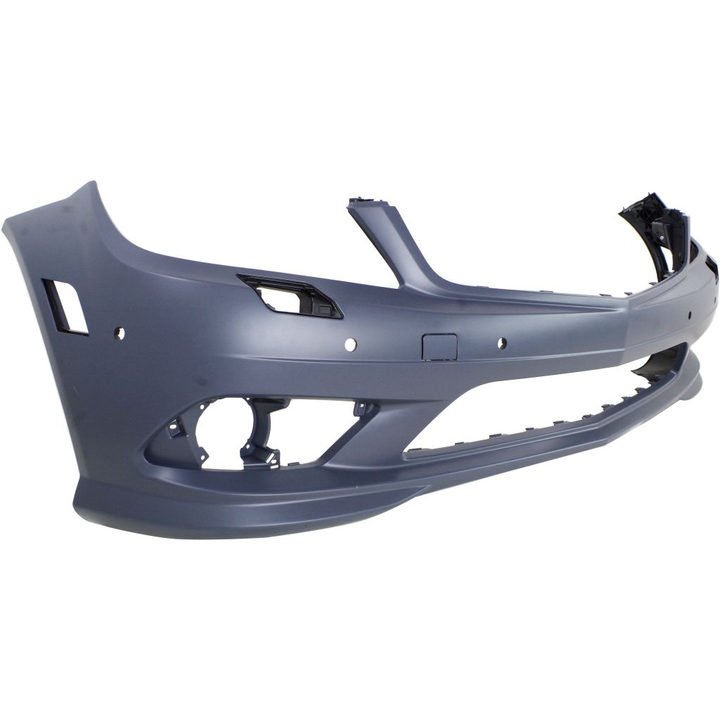 MERCEDES-BENZ C-CLASS SEDAN (204) FRONT BUMPER COVER PRIMED (SPORT)(WO/CHROME MLD)(W/ WASH)(W/SEN)(EXC C63) **CAPA** OEM#2048857825 2008-2010 PL#MB1000343C