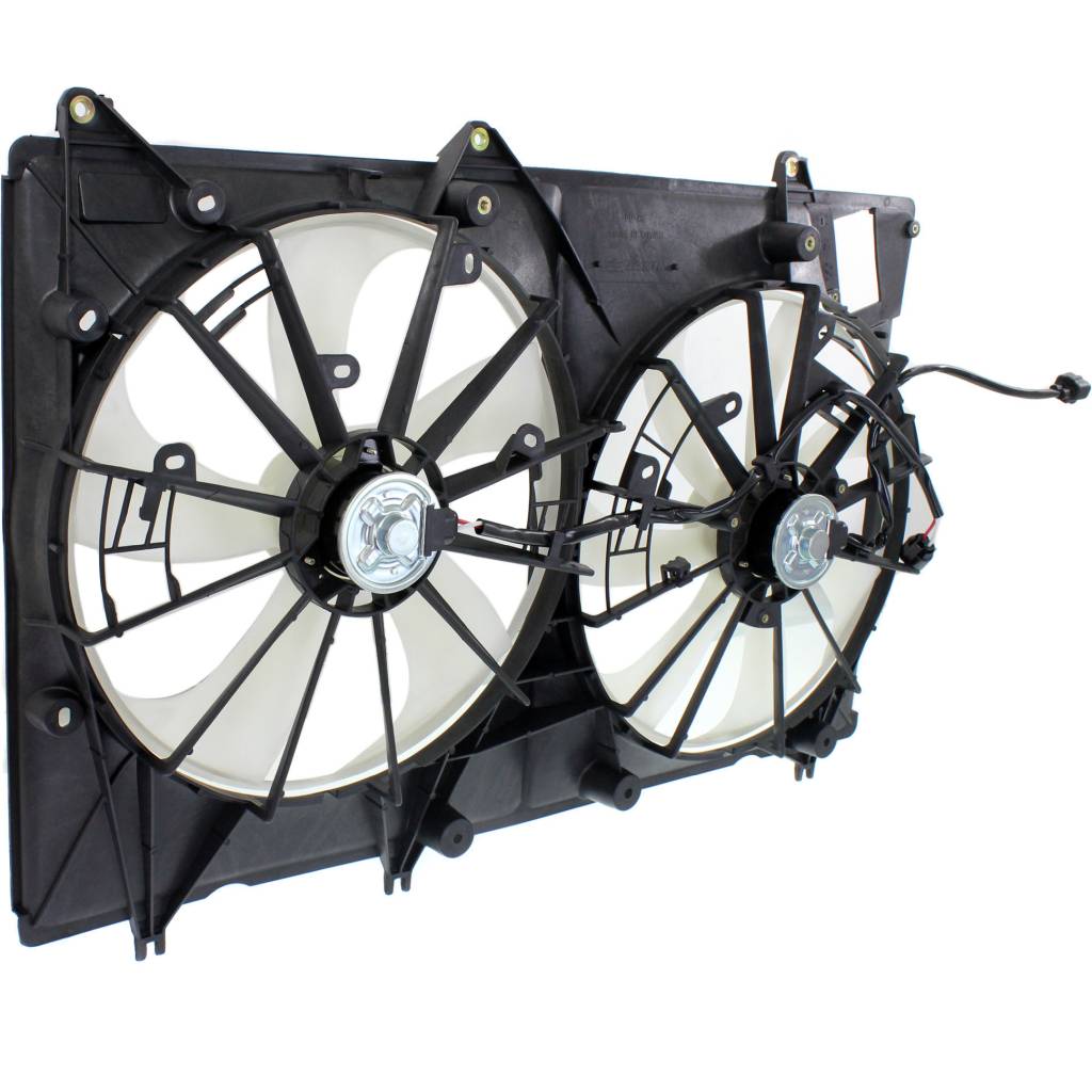 TOYOTA HIGHLANDER RADIATOR & A/C FAN ASSEMBLY (3.5L WO/TOW)(DUAL FAN)(10-10 JAPAN) OEM#1671131360-PFM 2008-2010 PL#TO3115155