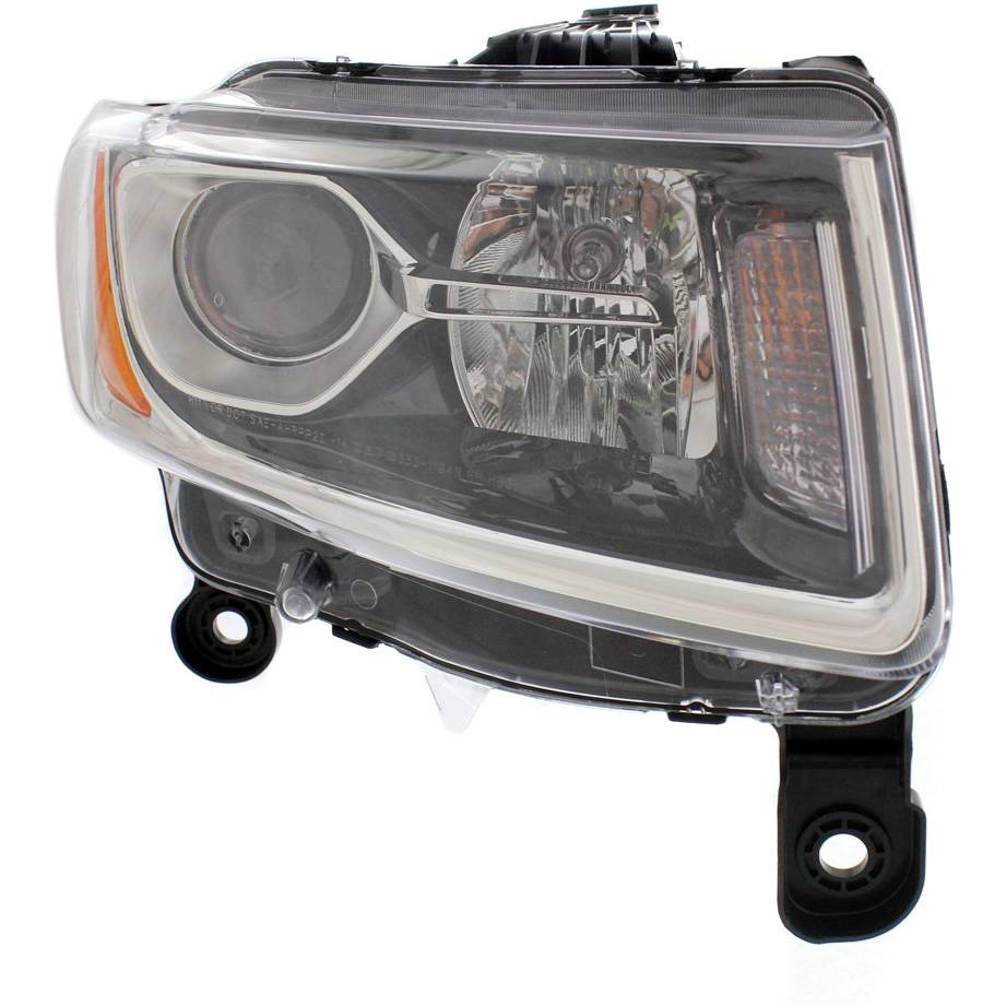 JEEPVEHICLE GRAND CHEROKEE / GRAND CHEROKEE WK HEAD LAMP ASSY RIGHT (Passenger Side) (HALOGEN)(CHROME)(EXC 75th ED) OEM#68110996AF 2014-2016 PL#CH2503247