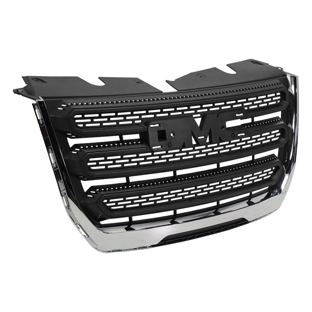 GM TRUCKS & VANS TERRAIN /TERRAIN DENALI (GMC) GRILLE MAT-BLACK (W/CHROME FRAME)(SL/SLE)**CAPA** OEM#23379208 2016-2017 PL#GM1200723C