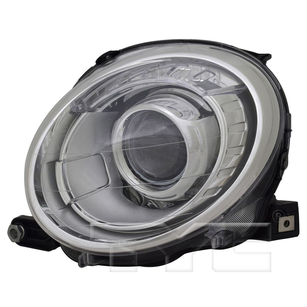 FIAT 500 2DOORS (FIAT) HEAD LAMP ASSEMBLY LEFT (Driver Side) (CHROME BEZEL)(PROJECTOR) **CAPA** OEM#5182429AE 2012-2019 PL#FI2502100C