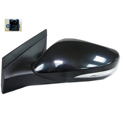 HYUNDAI ACCENT HATCHBACK DOOR MIRROR LEFT (Driver Side) POWER/ NOT HEATED (W/ SIGNAL)(WO/BLIND SPOT MIRROR) OEM#876101R240 2012-2017 PL#HY1320182