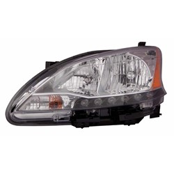 NISSAN(DATSUN) SENTRA HEAD LAMP ASSEMBLY LEFT (Driver Side) (HALOGEN) **CAPA** OEM#260603SG2A 2013-2015 PL#NI2502216C