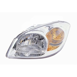 PONTIAC G5 HEAD LAMP ASSY LEFT (Driver Side) (WO/BRKT)(CLEAR LENS)**CAPA** OEM#22740621 2007-2009 PL#GM2502251C
