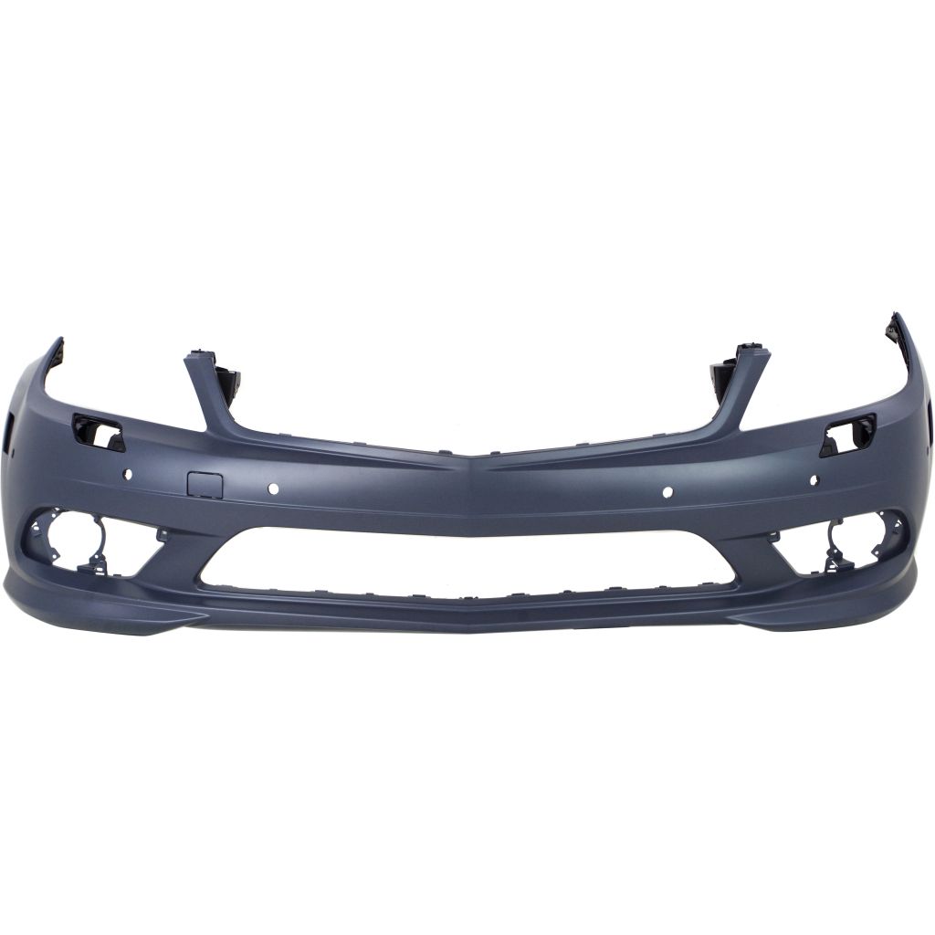MERCEDES-BENZ C-CLASS SEDAN (204) FRONT BUMPER COVER PRIMED (SPORT)(WO/CHROME MLD)(W/ WASH)(W/SEN)(EXC C63) **CAPA** OEM#2048857825 2008-2010 PL#MB1000343C