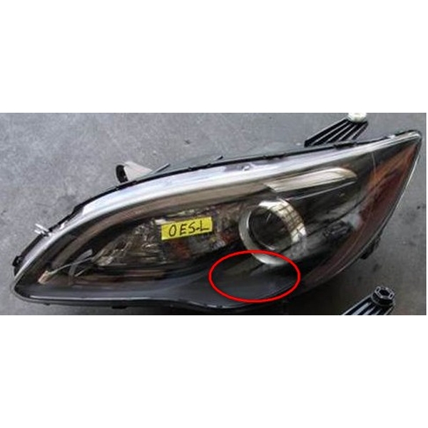 CHRYSLER 200 CONV HEAD LAMP ASSY LEFT (Driver Side) (S MDL)(BLACK BEZEL WO/CHROME INSERT) OEM#68088067AG 2011-2014 PL#CH2502275