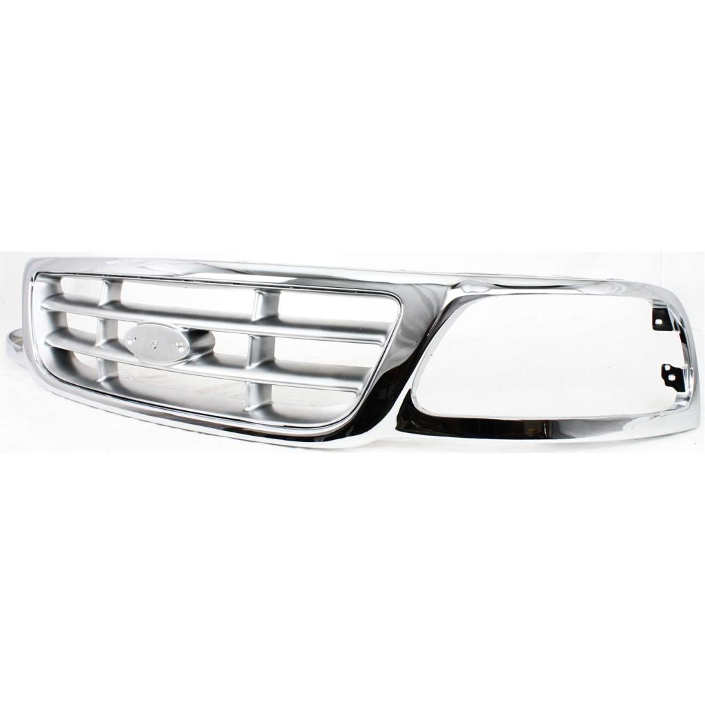 FORD TRUCKS & VANS FORD/PU (F150 HERITAGE MODEL) GRILLE CHROME/SILVER (2 Horizontal & 2 Vertical bars OEM#3L3Z8200AB 2004 PL#FO1200371