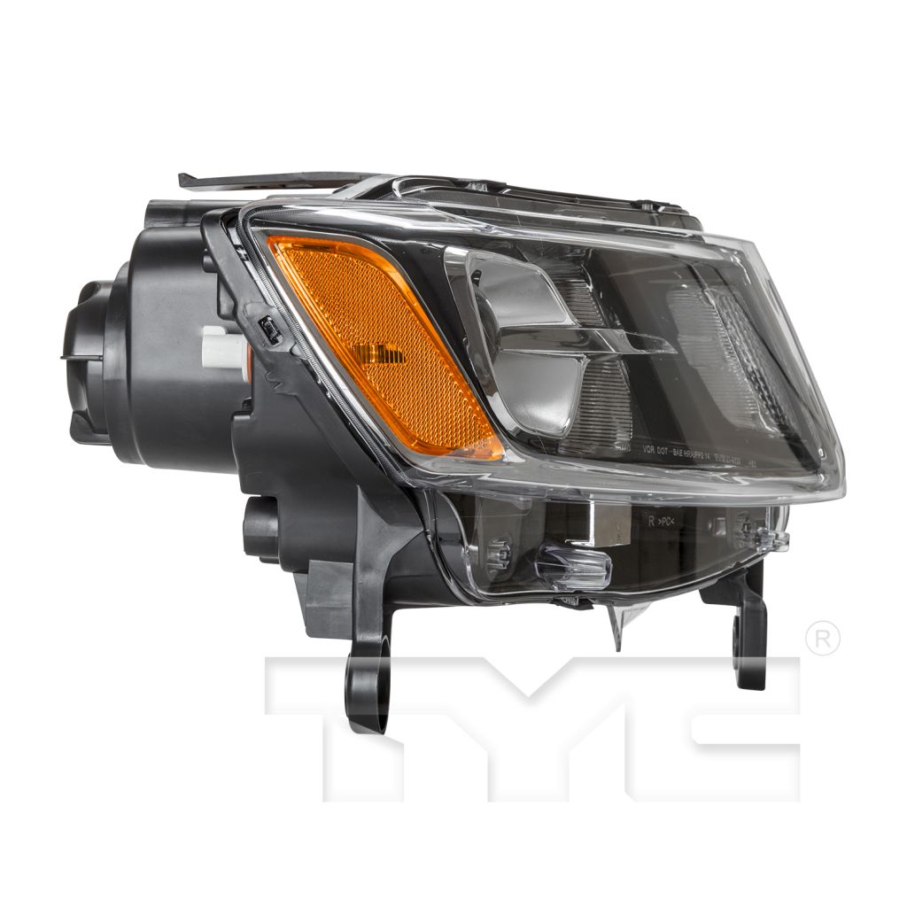 JEEPVEHICLE GRAND CHEROKEE / GRAND CHEROKEE WK HEAD LAMP ASSY RIGHT (Passenger Side) (HALOGEN)(CHROME)(EXC 75th ED) OEM#68110996AF 2014-2016 PL#CH2503247