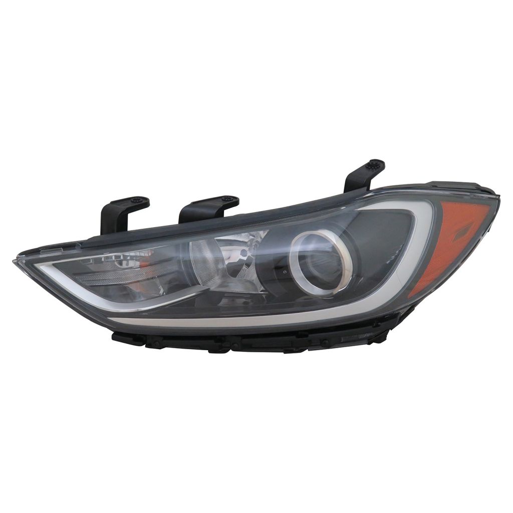 HYUNDAI ELANTRA SEDAN HEAD LAMP ASSY LEFT (Driver Side) (HALOGEN)(WO/DRL IN BMP)(EXC SPORT)**CAPA** OEM#92101F2040 2017-2018 PL#HY2502206C