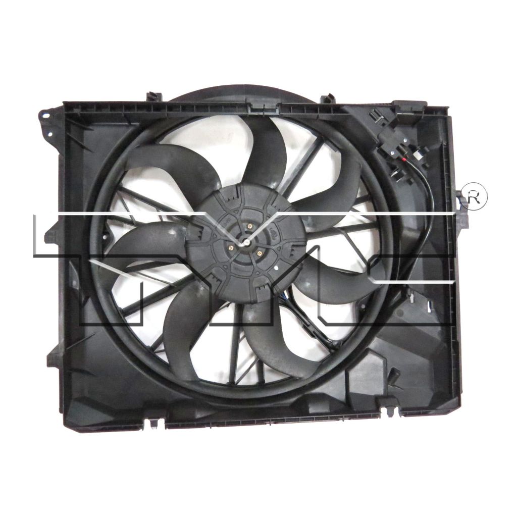 BMW BMW 1 SERIES COUPE/CONVERTIBLE RADIATOR FAN ASSEMBLY (128I CP)(WO/SULEV)(W/ WARM CLIMATEOPTION) OEM#17427562080 2008-2013 PL#BM3117101