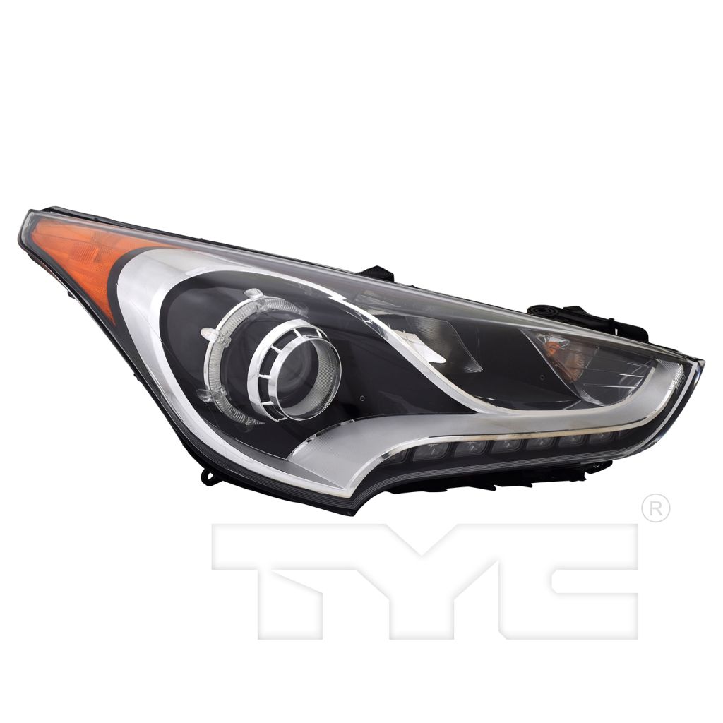 HYUNDAI VELOSTER HEAD LAMP ASSEMBLY RIGHT (Passenger Side) (W/TURBO)(W/ PROJECTOR)**CAPA** OEM#921022V110 2012-2017 PL#HY2503170C