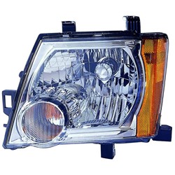 NISSAN XTERRA HEAD LAMP ASSY LEFT (Driver Side) (CHROME BEZEL)(EXC 09-15 S/X MDL)**CAPA** OEM#26060EA025 2005-2015 PL#NI2502161C