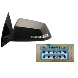 SATURN OUTLOOK DOOR MIRROR LEFT (Driver Side) PWR/HTD/M-FOLD/SIGNAL (2nd DESIGN)PTM OEM#25884997 2008-2010 PL#GM1320398