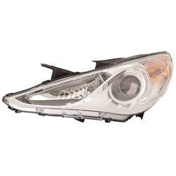 HYUNDAI SONATA HEAD LAMP ASSEMBLY LEFT (Driver Side) (HALOGEN) (GLS)(SILVER/CHR BEZEL) **CAPA** OEM#921013Q000 2011-2014 PL#HY2502159C